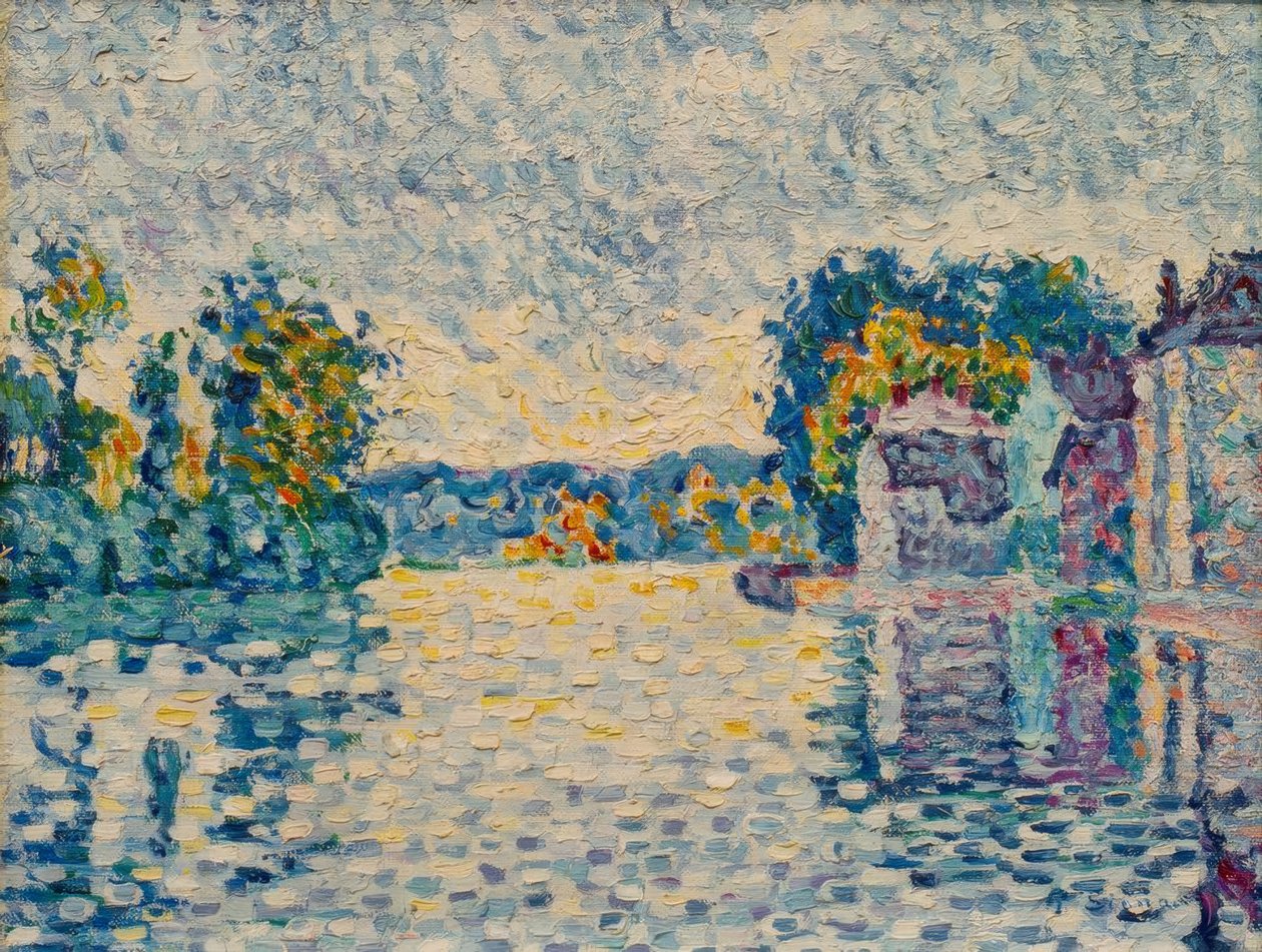 Seine vid Samois av Paul Signac