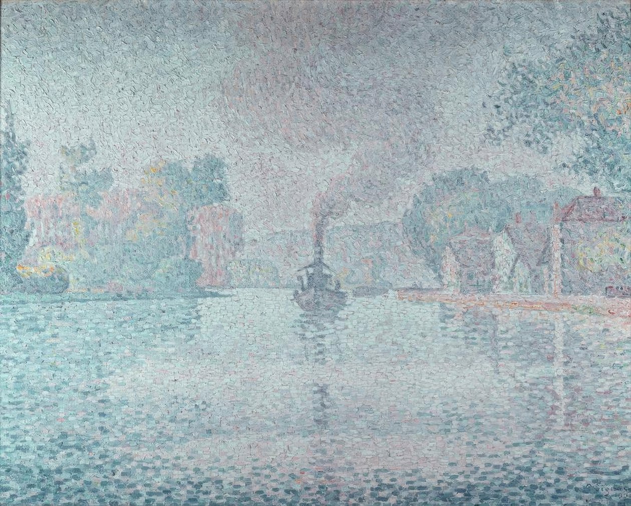 Seine vid Samois av Paul Signac