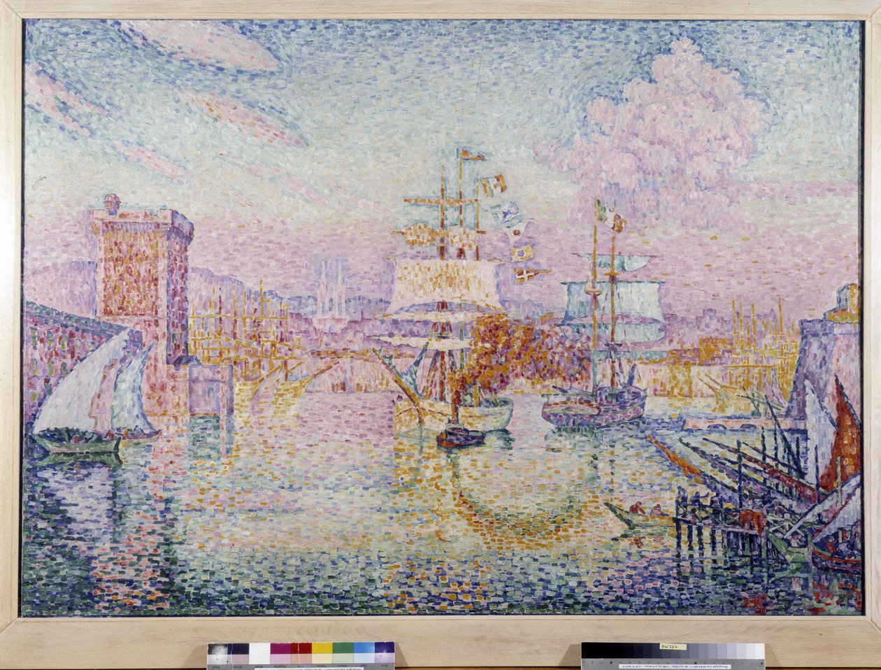 Inträde till hamnen i Marseille. Målning av Paul Signac (1895-1935) av Paul Signac