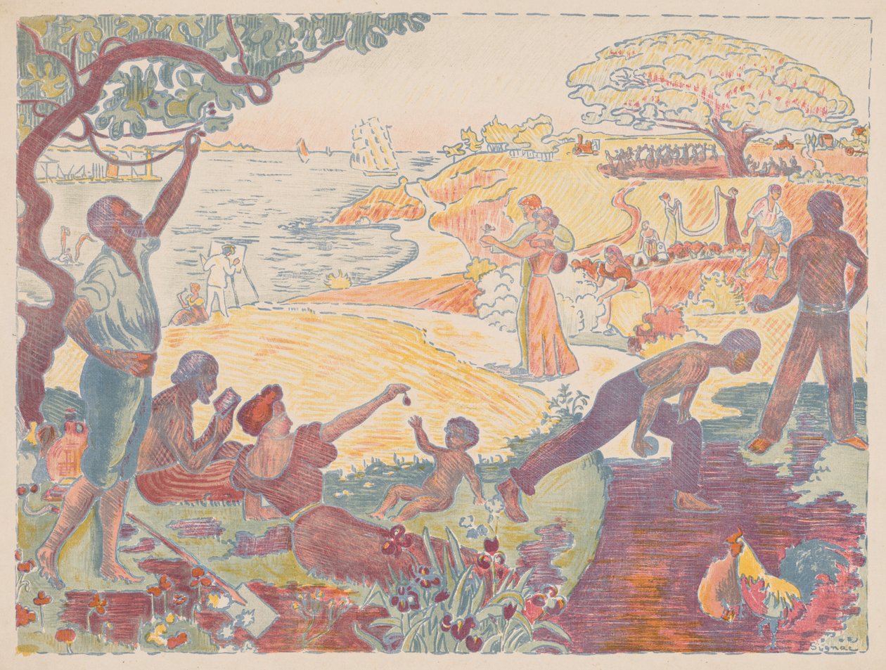 Harmoniska tider, 1895-1896. av Paul Signac
