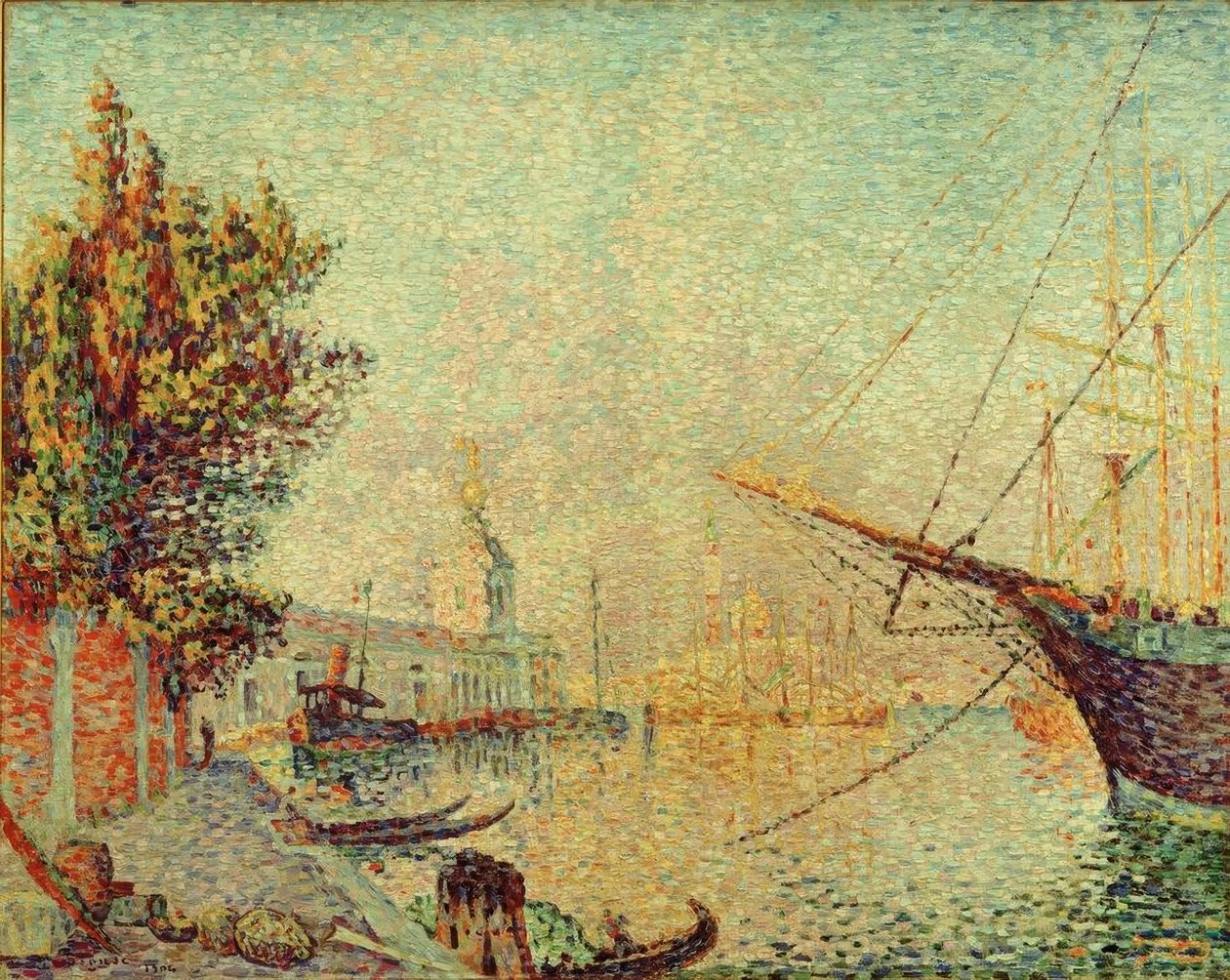La Dogana (Venise) av Paul Signac