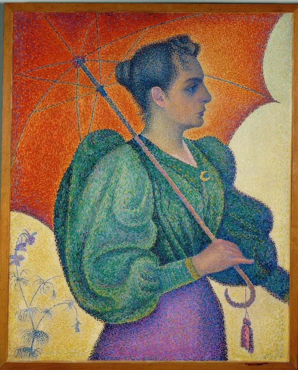 Kvinnan med parasollet av Paul Signac