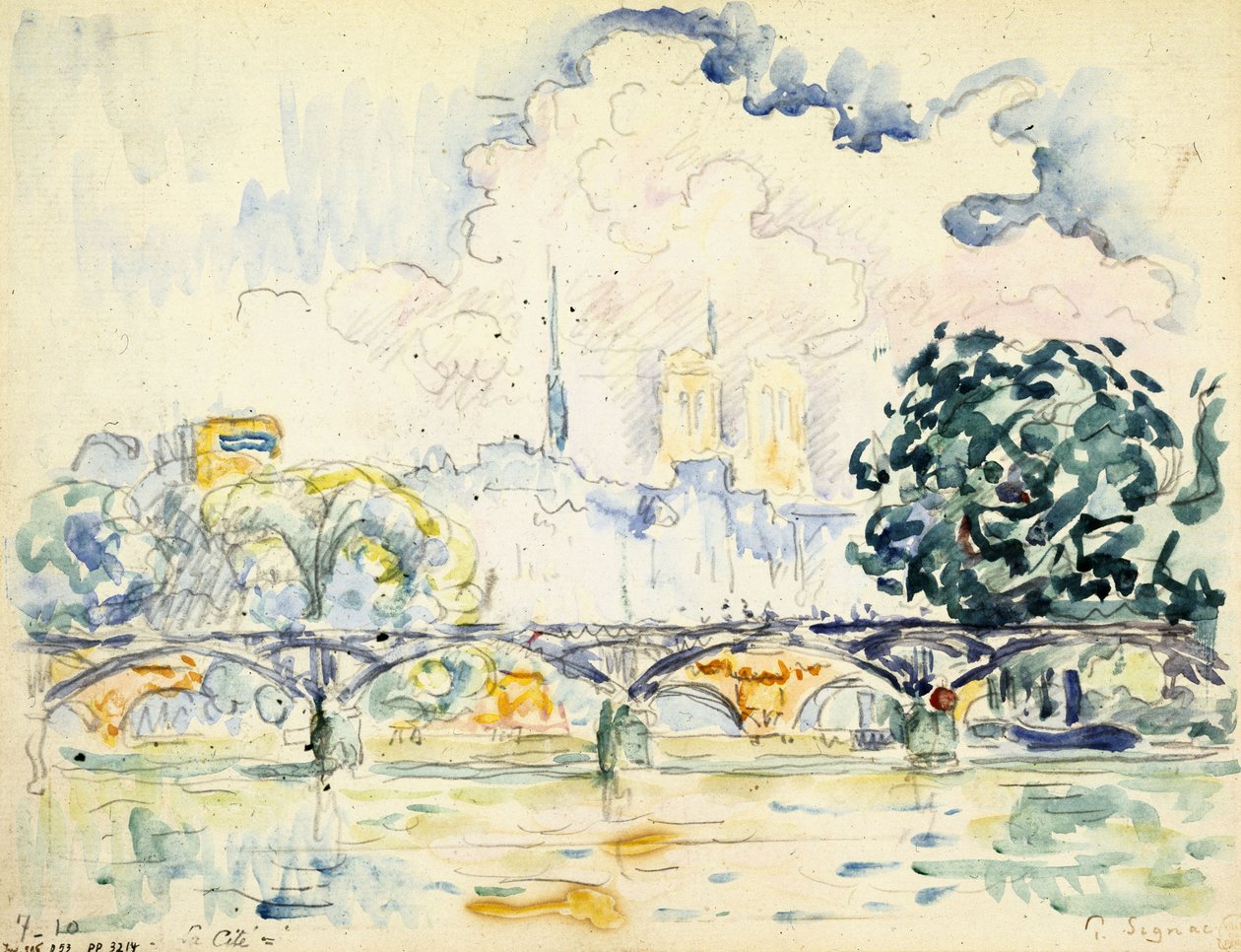 Pont des Arts av Paul Signac