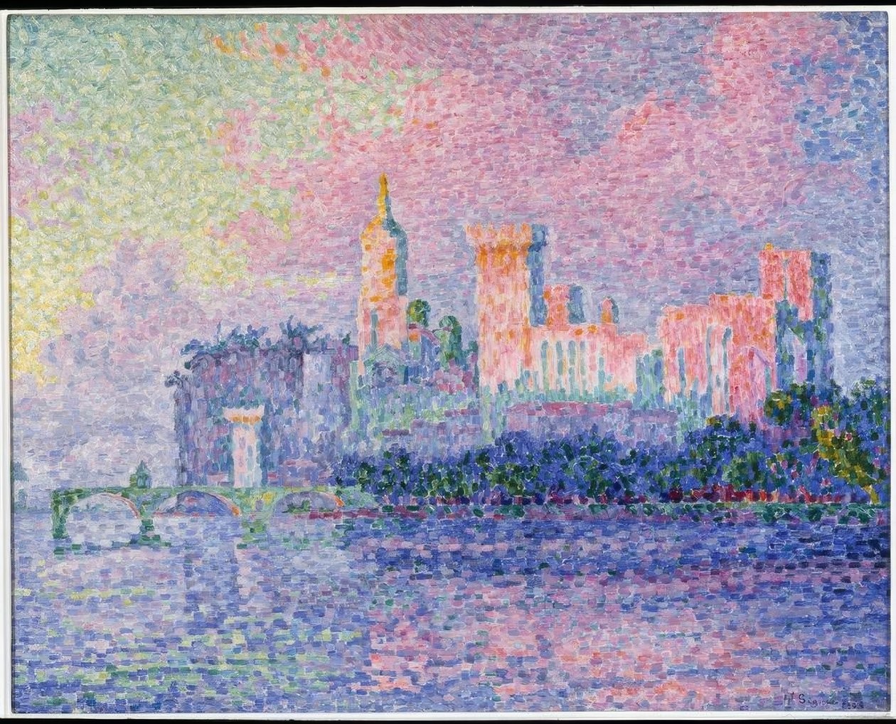 Påvarnas slott, Avignon av Paul Signac