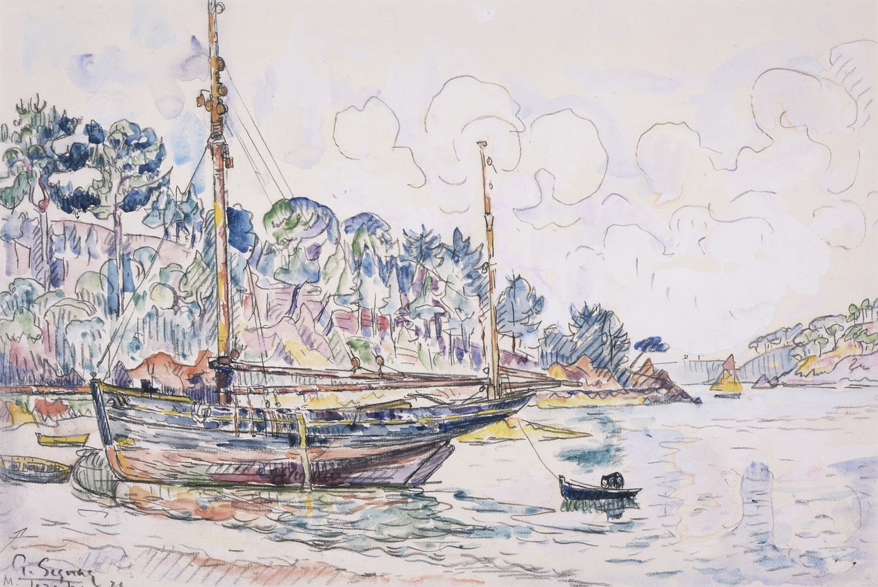 Lézardrieux: kusten av Paul Signac