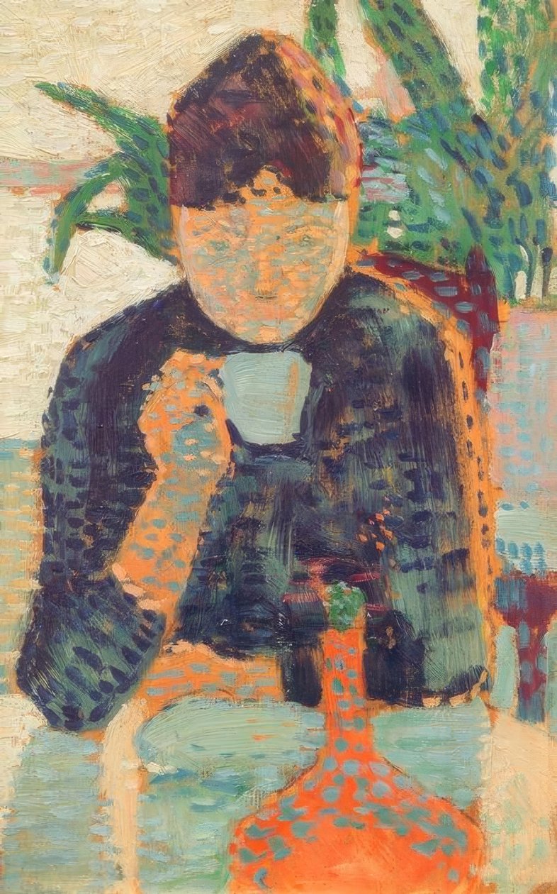 Paul Signac, Drickande kvinna I av Paul Signac