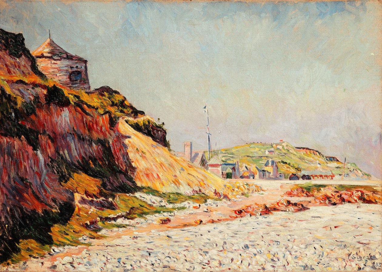 Port-en-Bessin, den 14 juli; Port-en-Bessin, 14 juli 1883 av Paul Signac