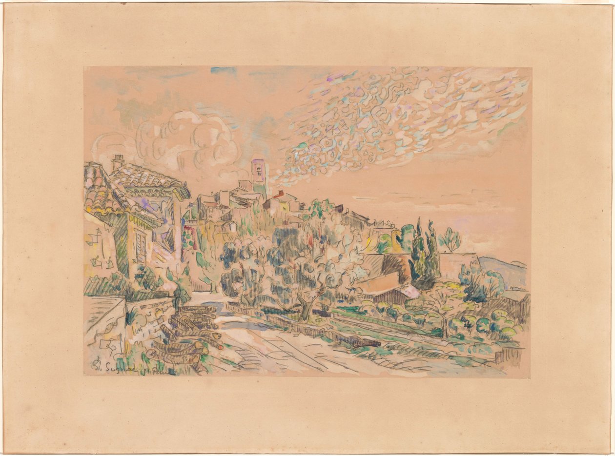 Saint-Paul-de-Vence av Paul Signac