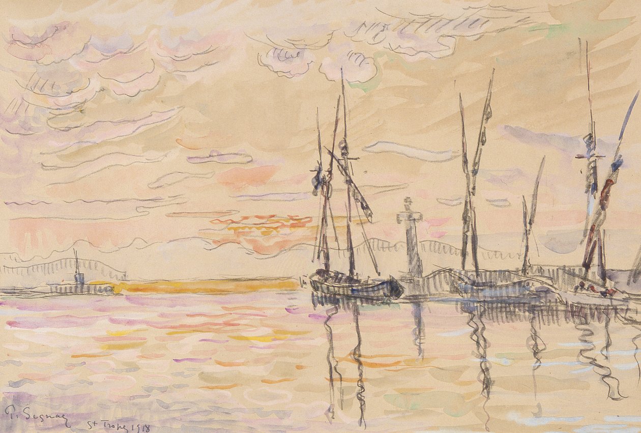St Tropez av Paul Signac