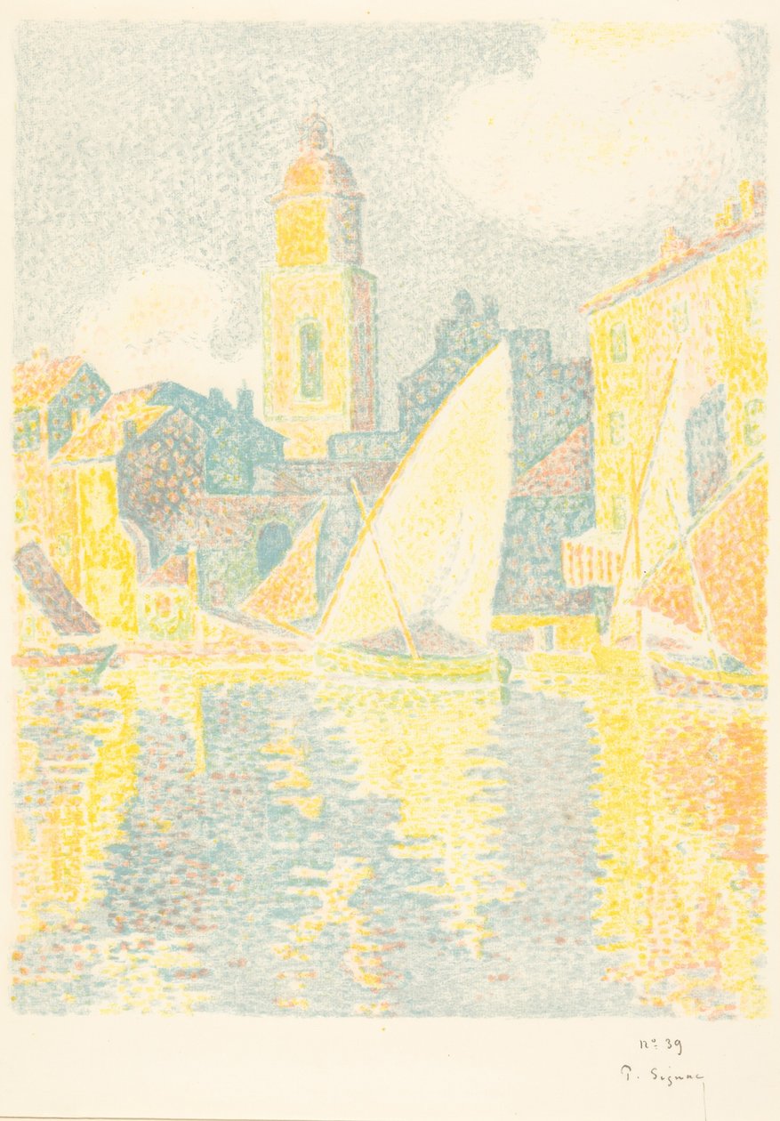Saint-Tropez: Hamnen av Paul Signac