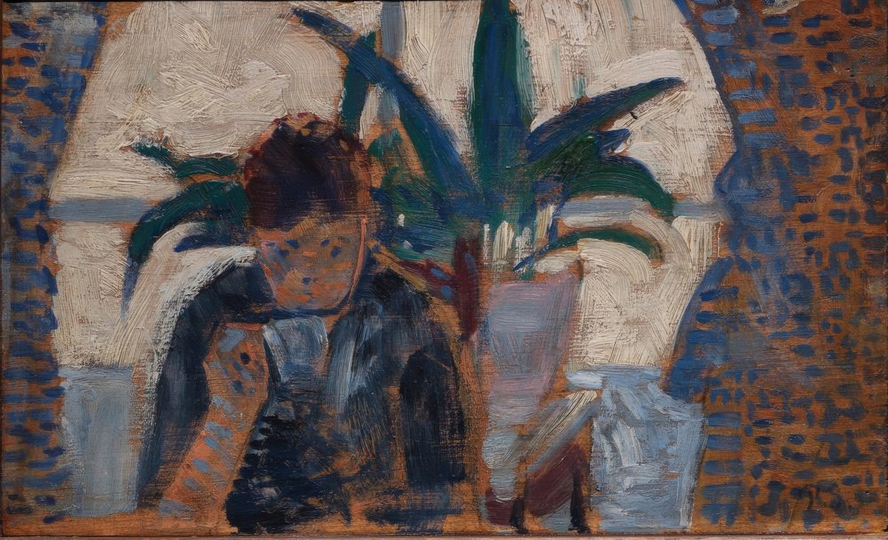 Studie om matsalen av Paul Signac