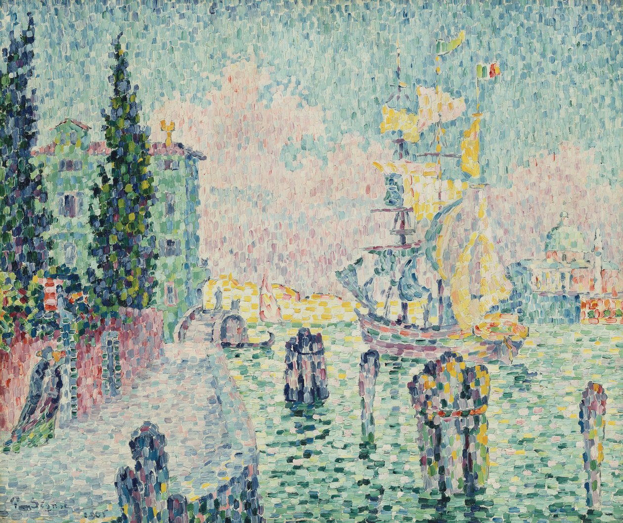 Gröna huset, Venedig, 1905 av Paul Signac