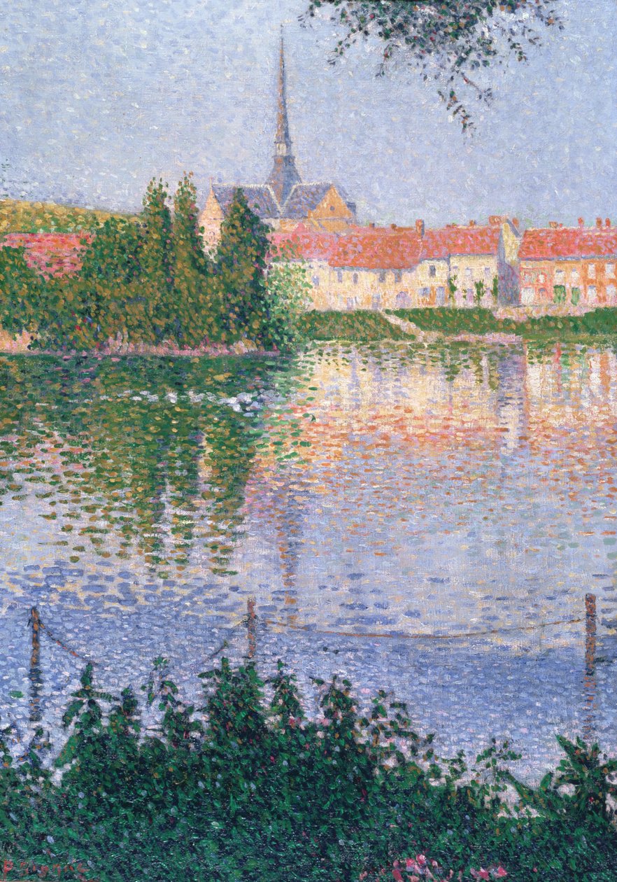 Ön vid Lucas nära Les Andelys av Paul Signac