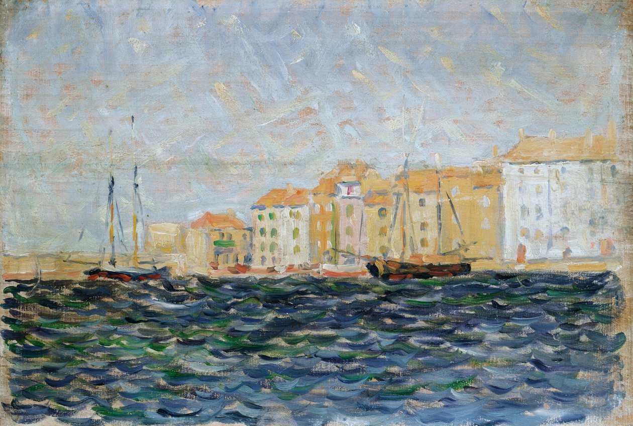Hamnen i St Tropez av Paul Signac