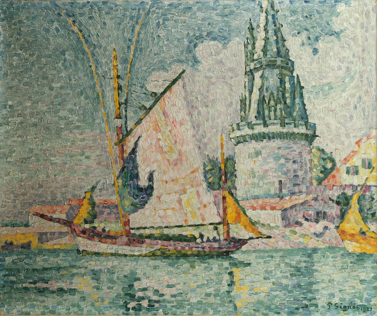 De fyra sergeanternas resa i La Rochelle, 1927 av Paul Signac