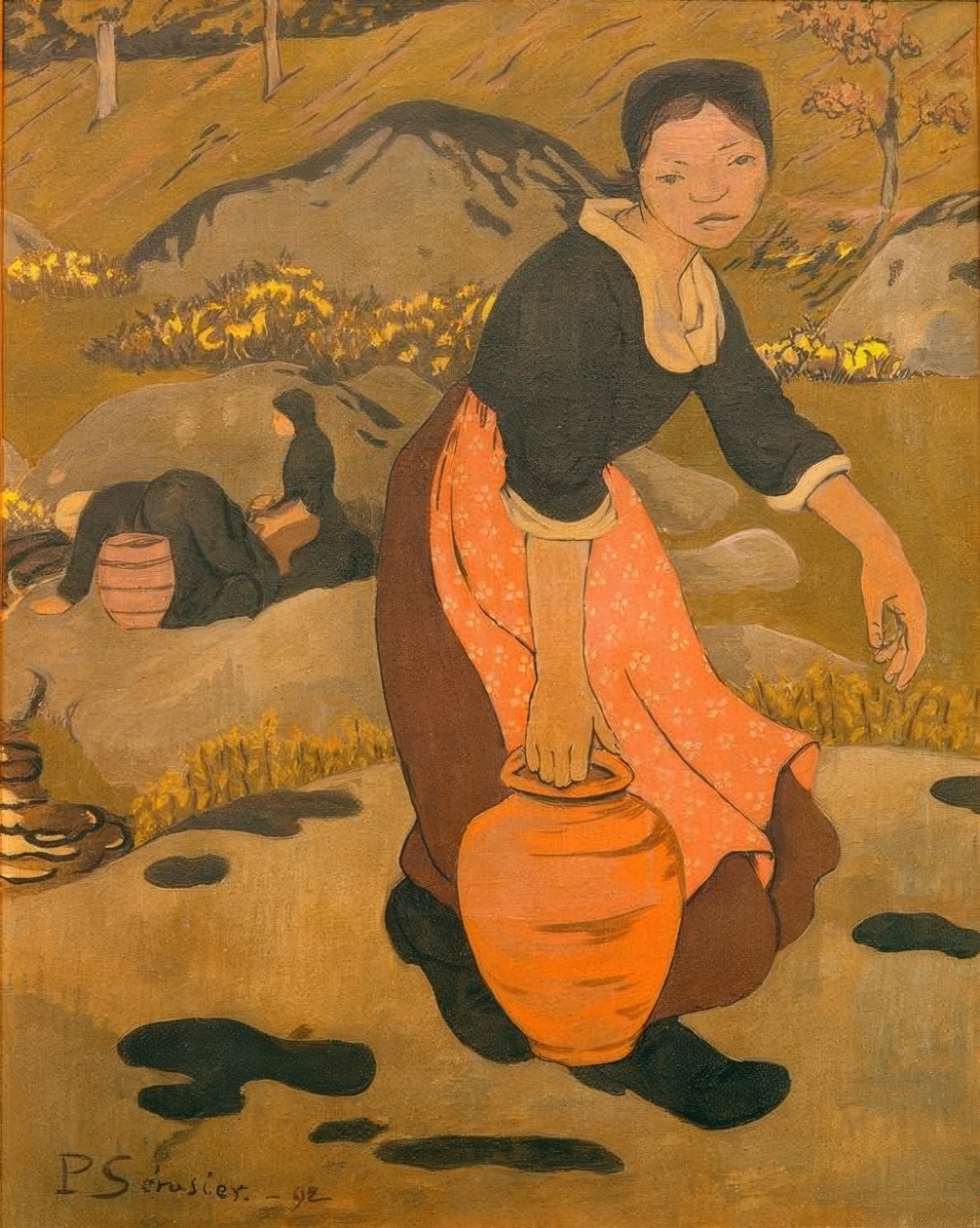 Ung breton med en kanna av Paul Sérusier