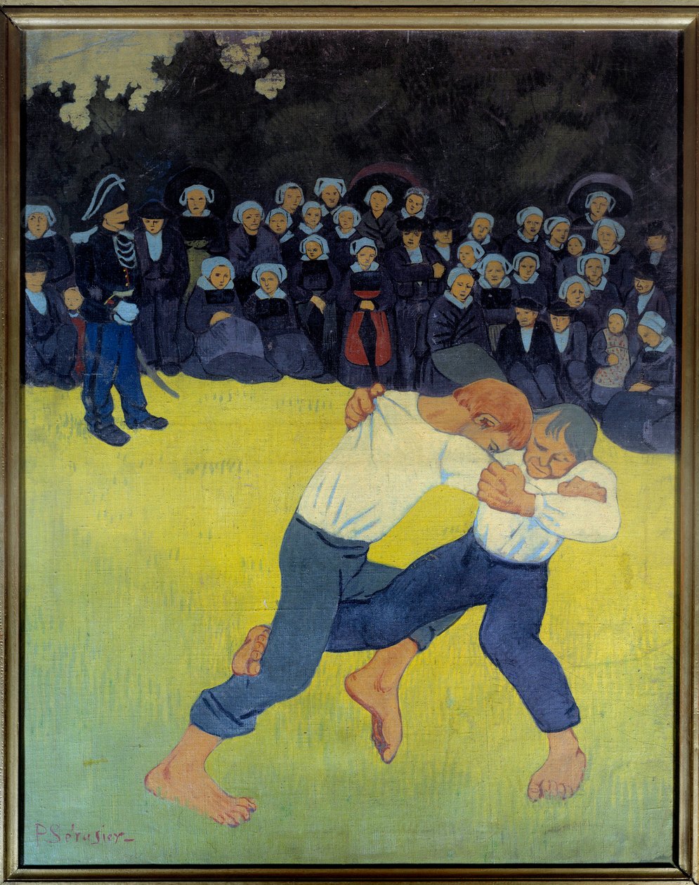 Den bretonska kampen Målning av Paul Serusier (1863-1927) 1890 Sön. 0,92x0,73 m Paris, Orsay-museet av Paul Sérusier