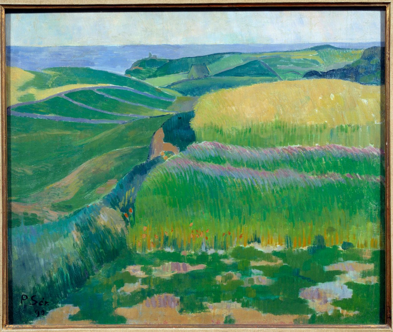Vetet är grönt på Pouldu Målning av Paul Serusier (1863-1927) 1890 Brest, Museum of Fine Arts av Paul Sérusier