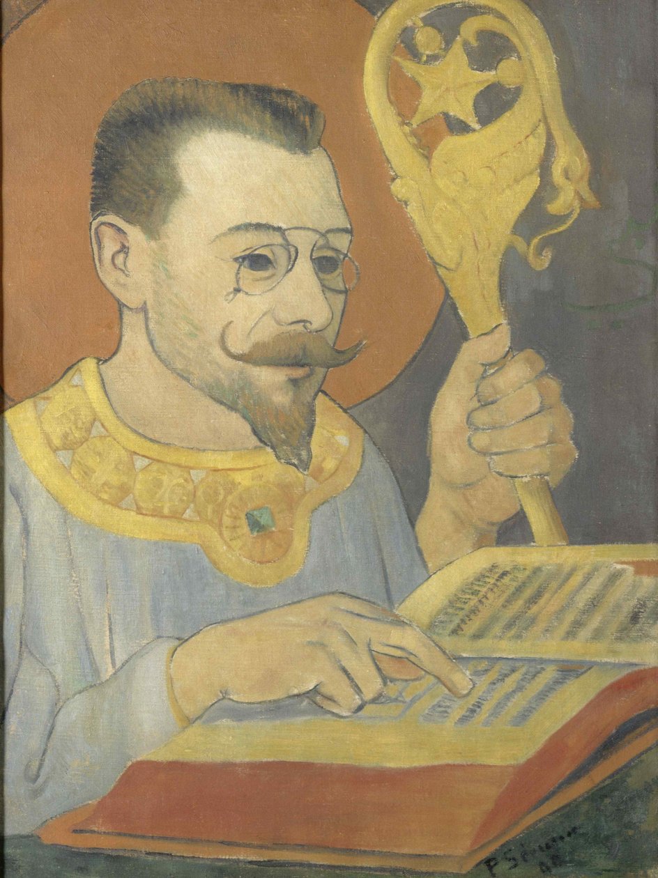 Porträtt av Paul Ranson i Nabi-dräkt, 1890. av Paul Sérusier