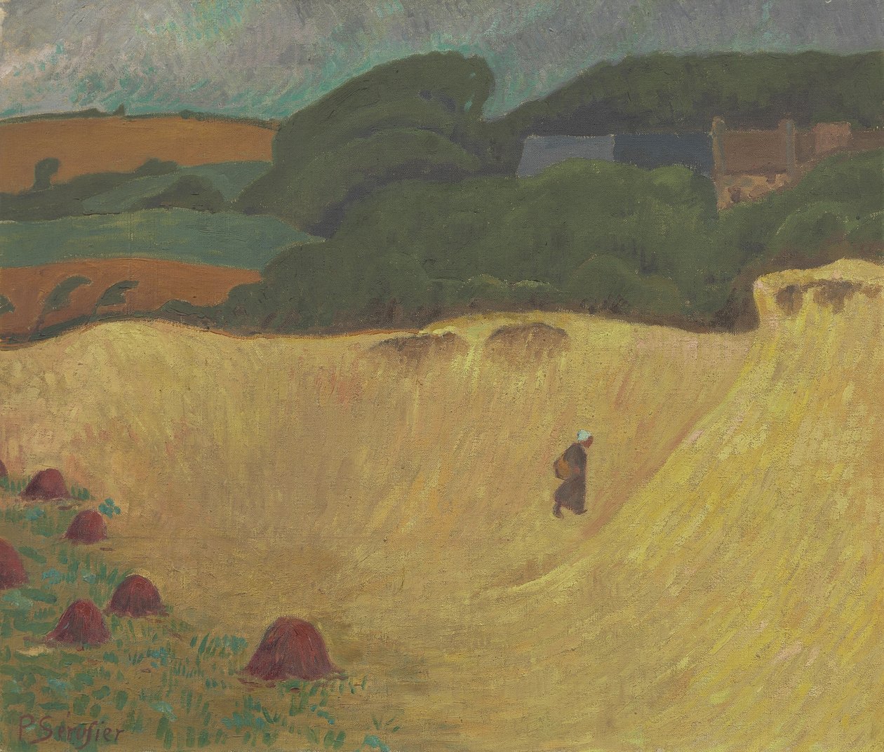 Stranden i Les Grands Sables vid Le Pouldu, 1890 av Paul Sérusier