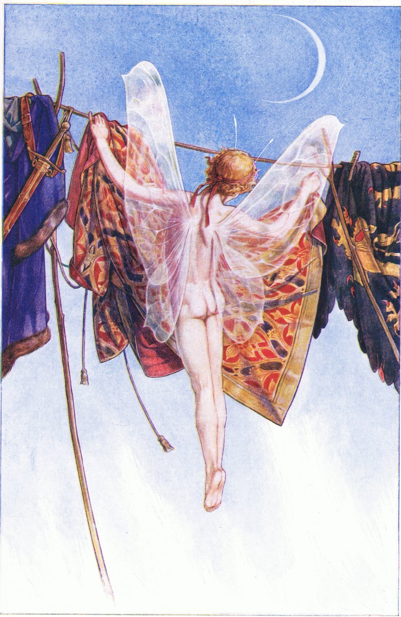 Kom och häng dem på linan, illustration från The Tempest, 1908 av Paul Vincent Woodroffe