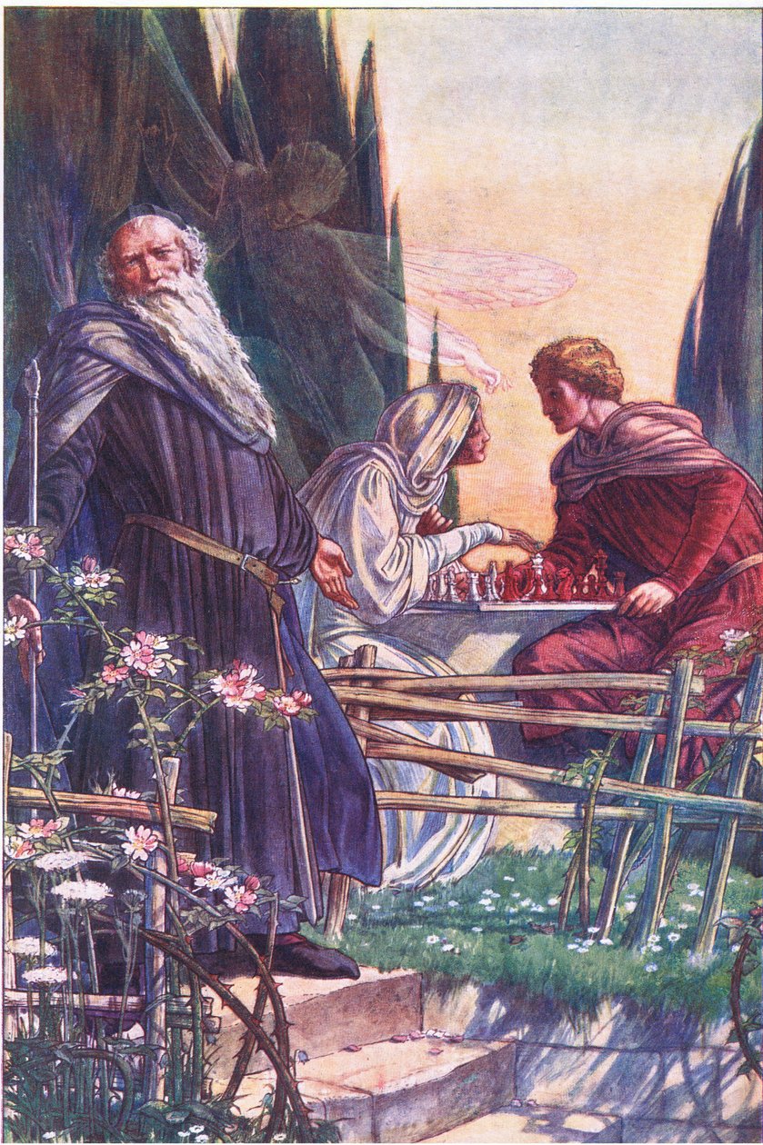 Sweet Lord, you play me false, illustration från The Tempest, 1908 av Paul Vincent Woodroffe