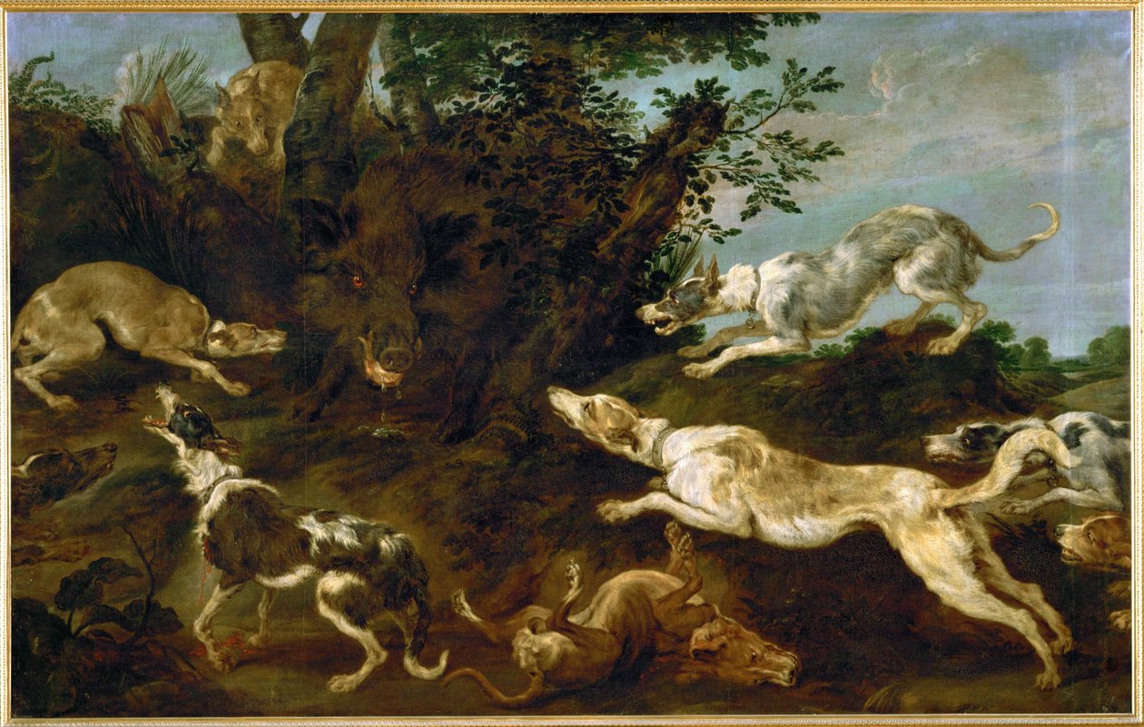 Jakt på vildsvin av Paul de Vos