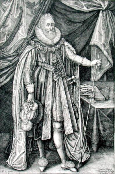 Ludovick Stuart, hertig av Richmond och Lennox (1574-1624), graverad av Joannes Barra (1581-1634) av William Walcutt