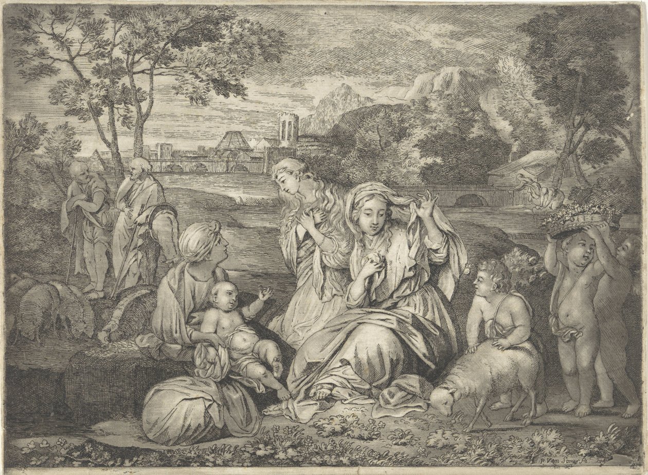 Moses i rusningskorgen Catherines mystiska äktenskap av Paul van Somer (II)