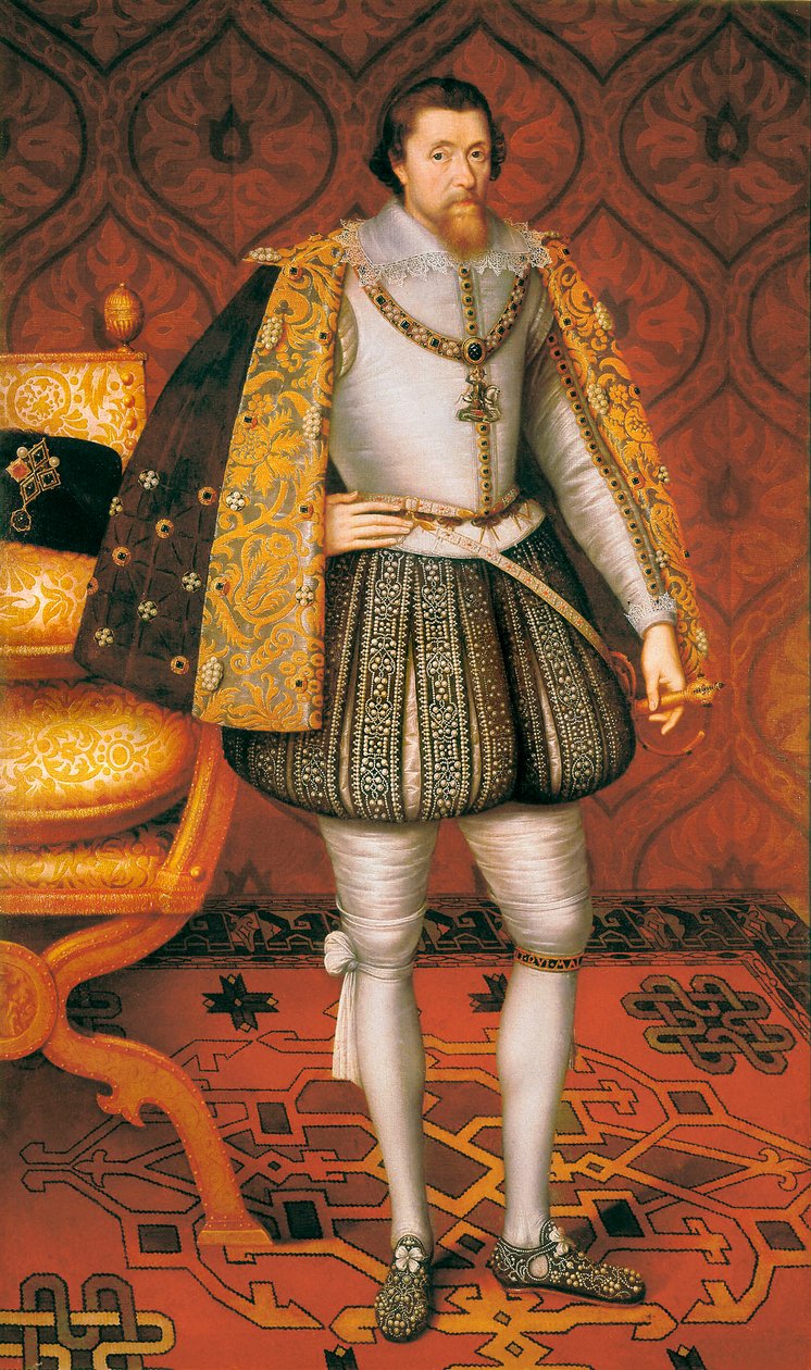 kung James I av England av Paul van Somer