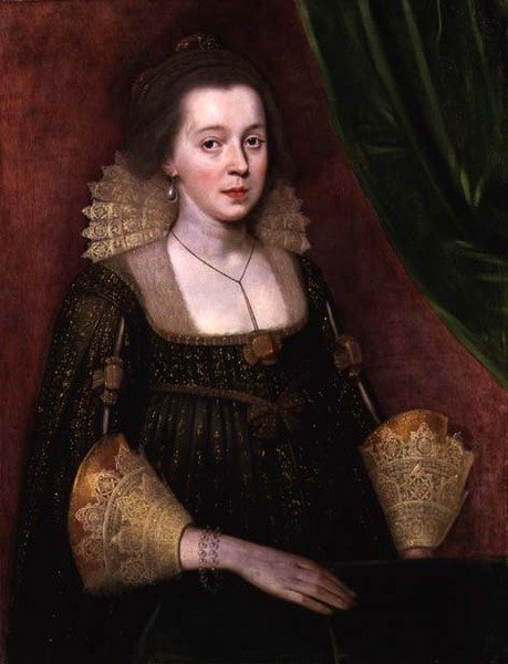 Portrait of a Young Lady, ca 1620 (olja på panel) av Paul van Somer