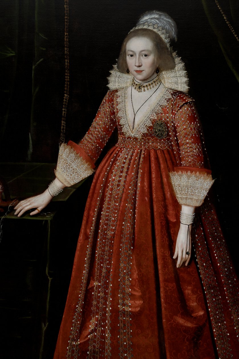 Drottning Elizabeth av Böhmen "Vinterdrottningen" (1596-1662) av Paul van Somer