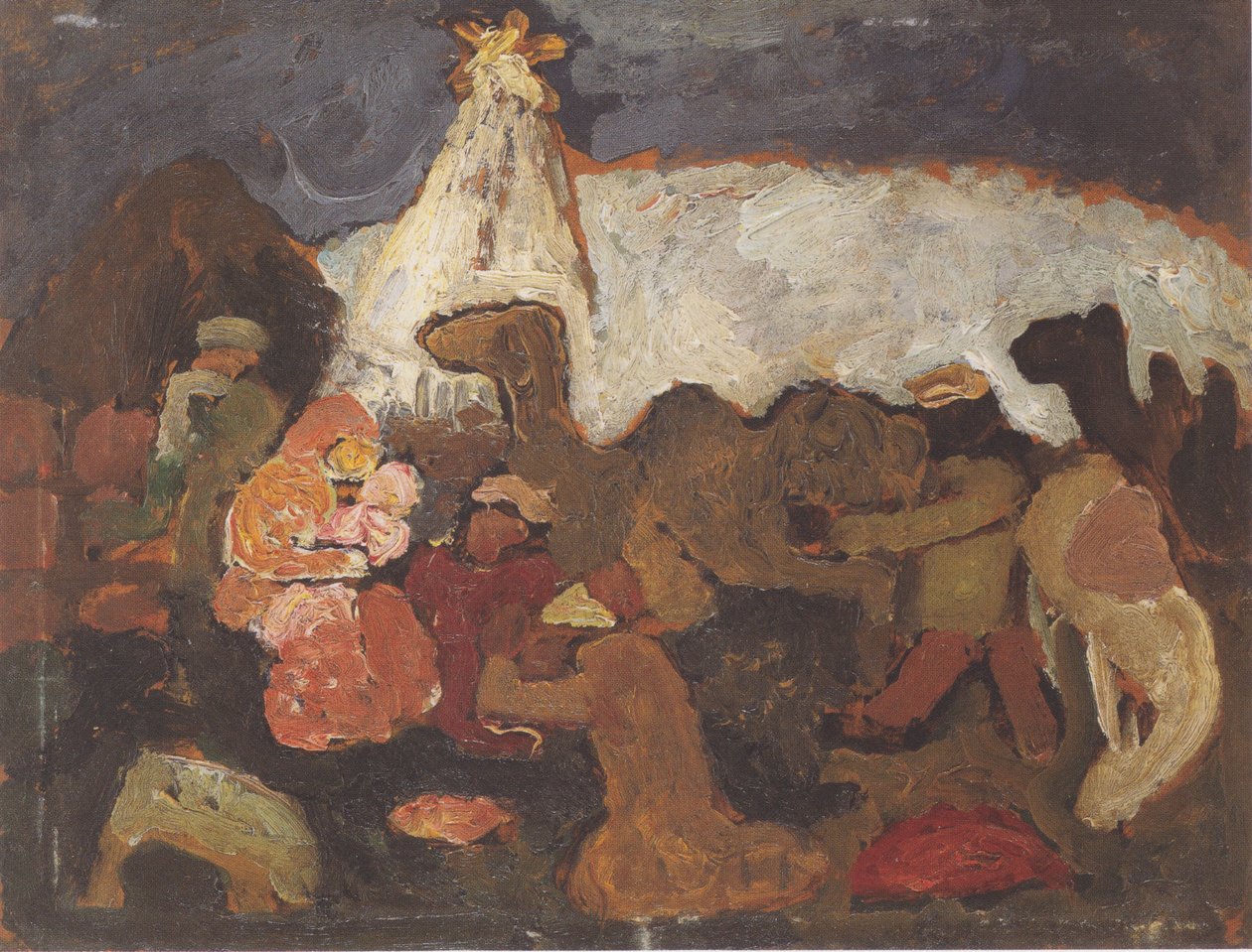 Tillbedjan av de tre kungarna av Paula Modersohn Becker