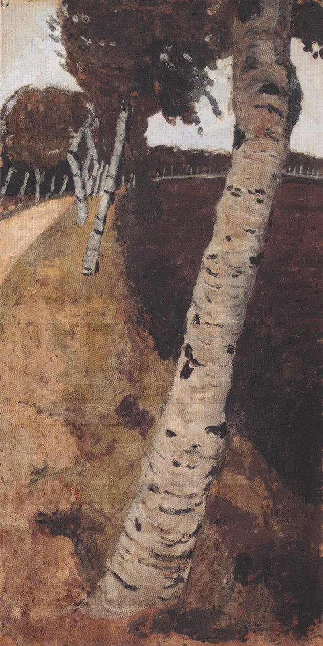 Landsväg med björkar av Paula Modersohn Becker