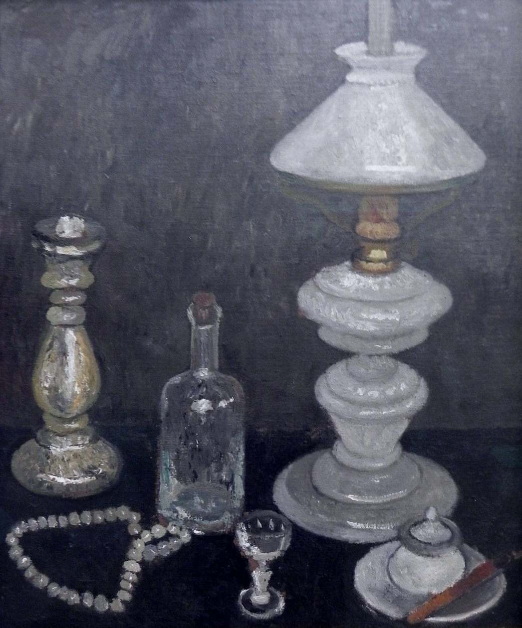 Stillleben mit weißer Lampe av Paula Modersohn Becker