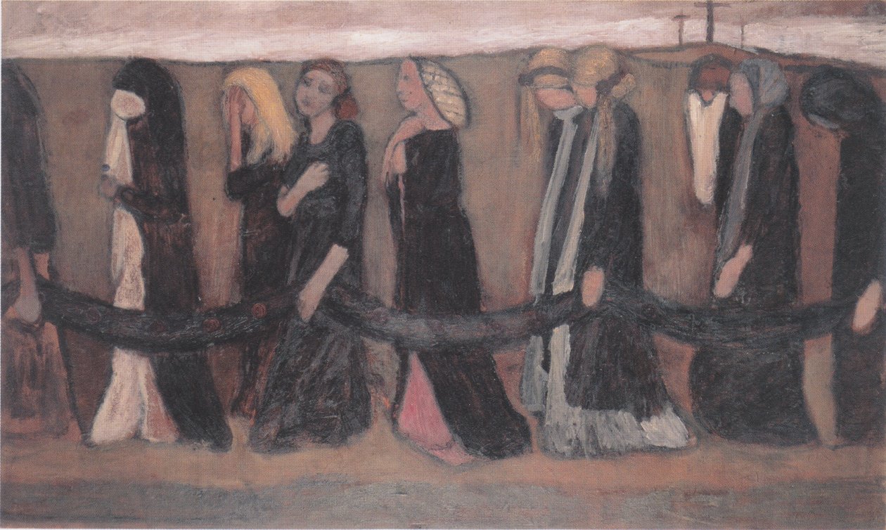 Tåg av klagande kvinnor av Paula Modersohn Becker