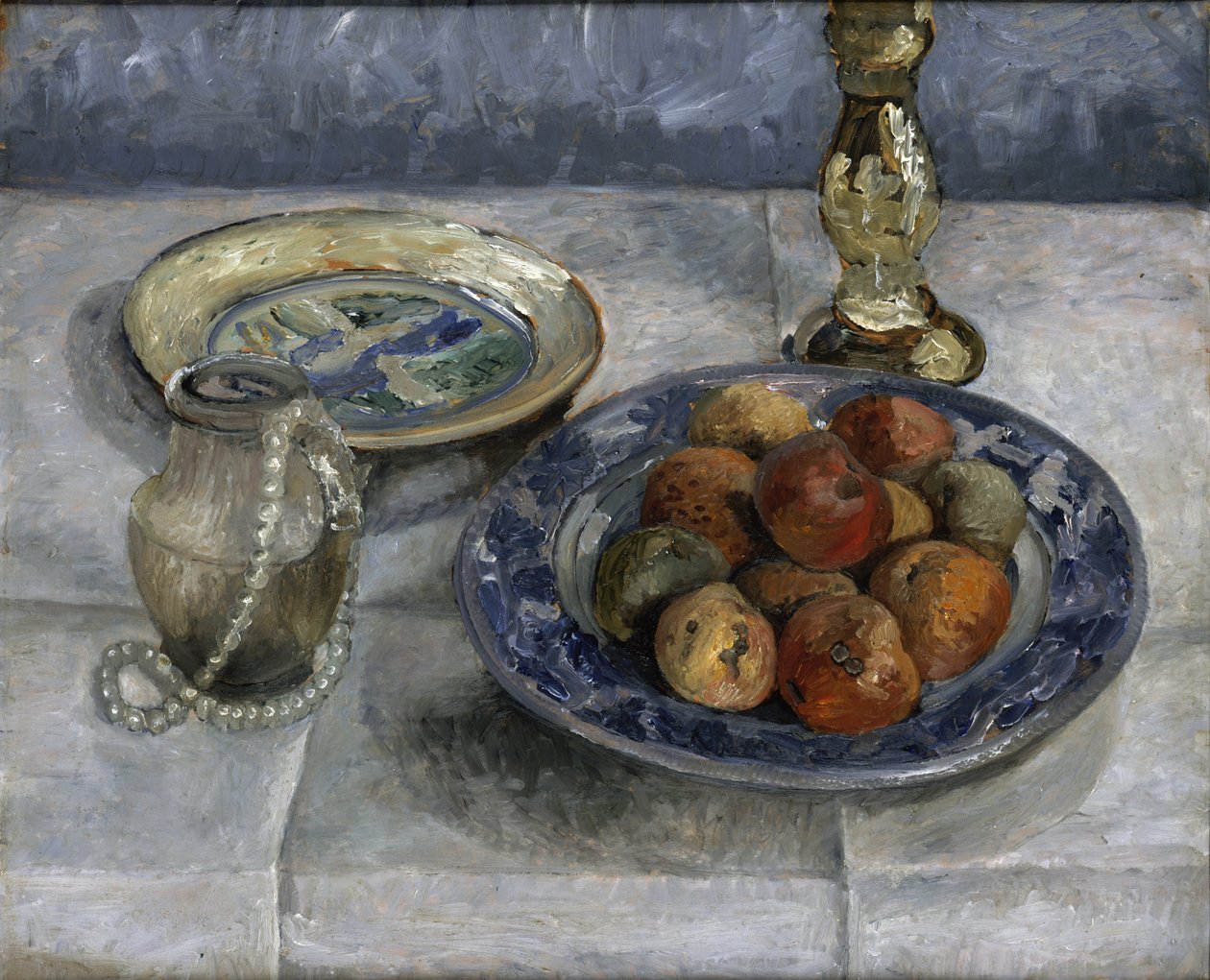 Stilleben med äpplen av Paula Modersohn-Becker