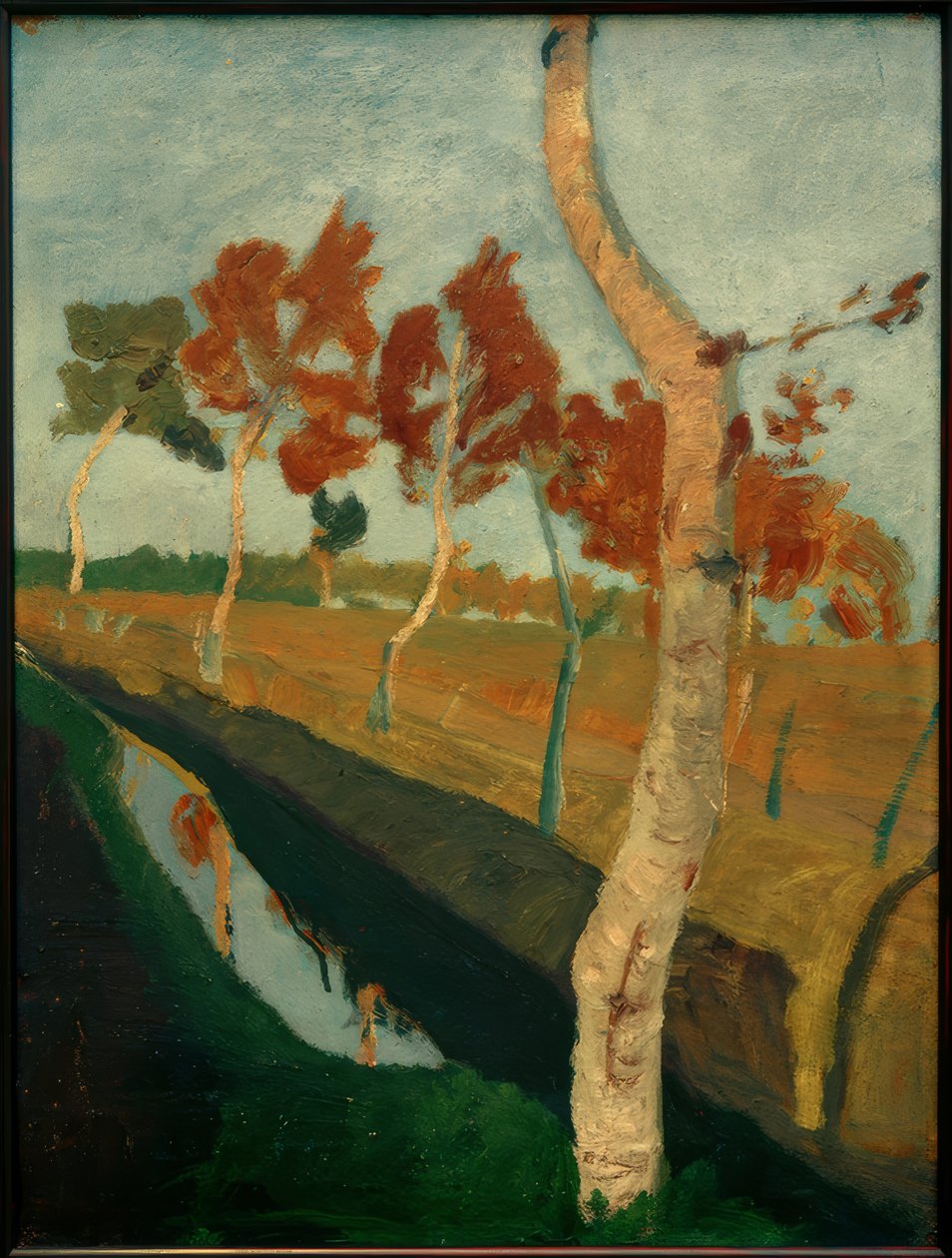 Björkar vid vallgraven av Paula Modersohn Becker