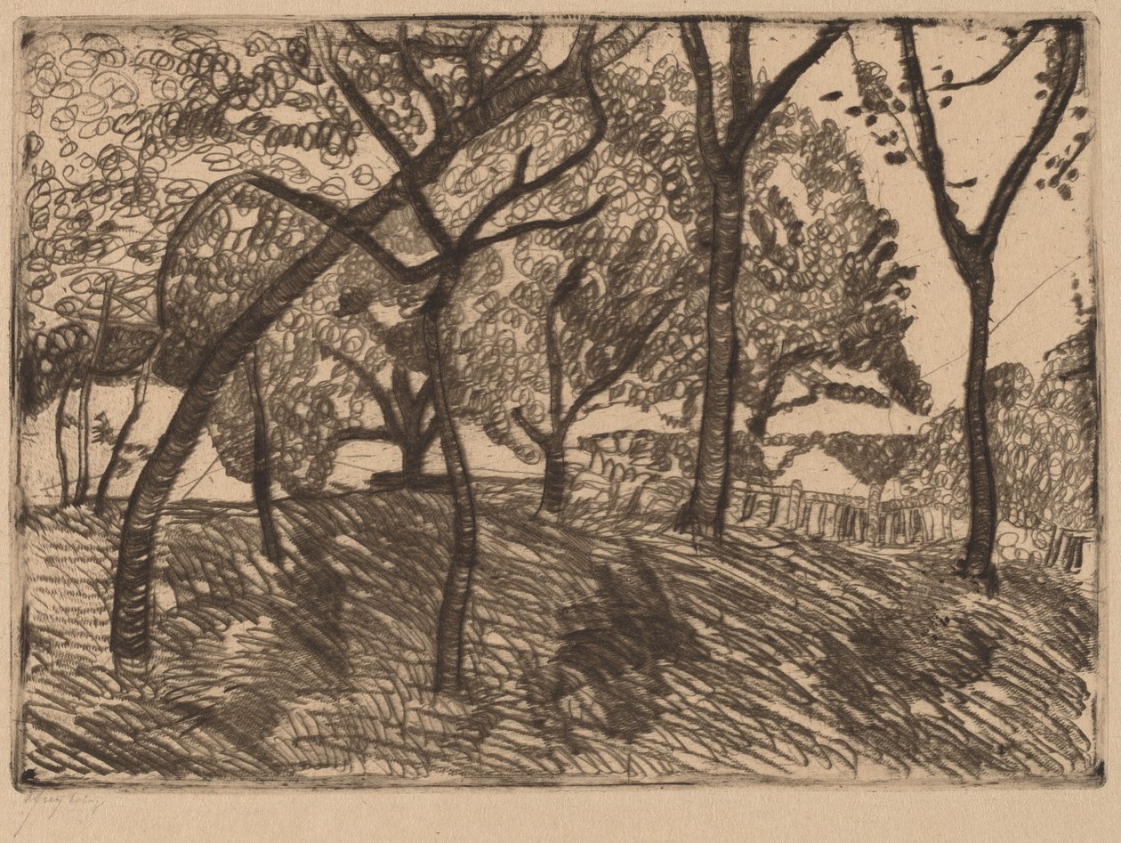 Landskap med träd av Paula Modersohn Becker