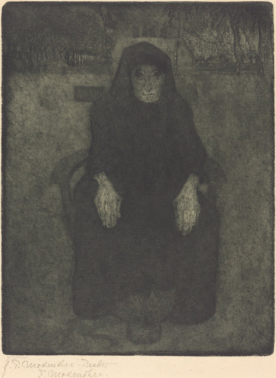 Gammal kvinna av Paula Modersohn Becker