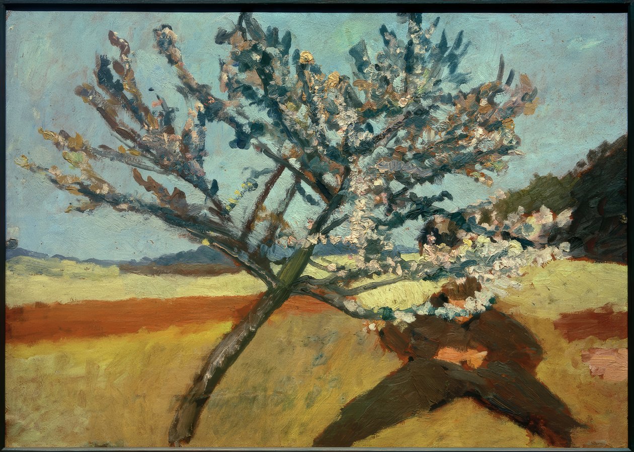 P.Modersohn-Becker, Man liggandes under ett blommande träd av Paula Modersohn Becker