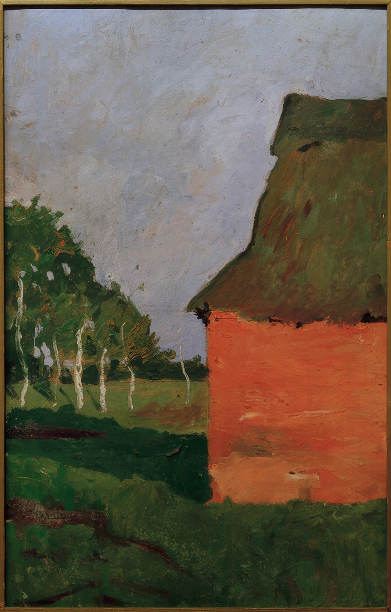 rött hus av Paula Modersohn Becker