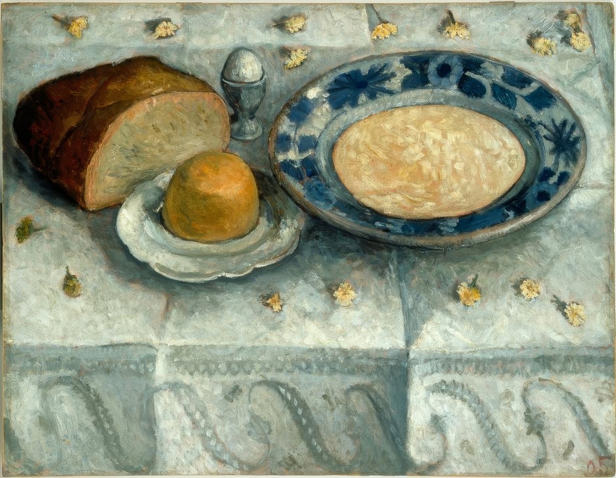Stilleben med mjölkmättnad av Paula Modersohn Becker
