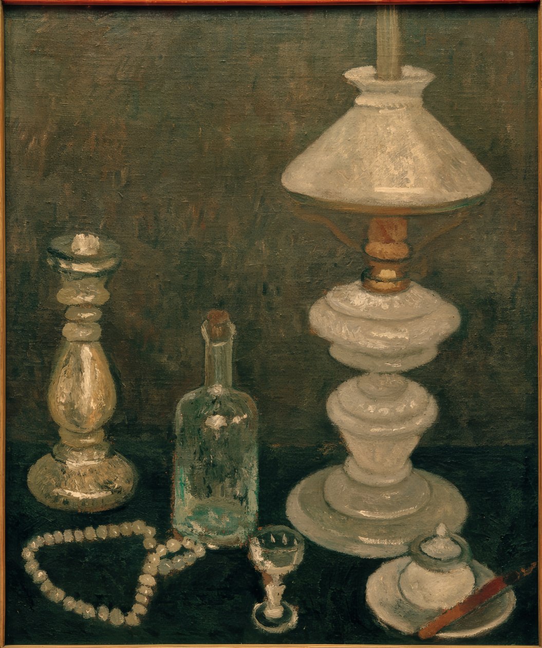 Stilleben med en glaslampa av Paula Modersohn Becker