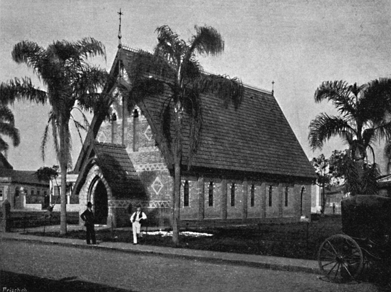 Protestant kyrka, protestantisk kyrka, 1895 av Paulo Kowalsky