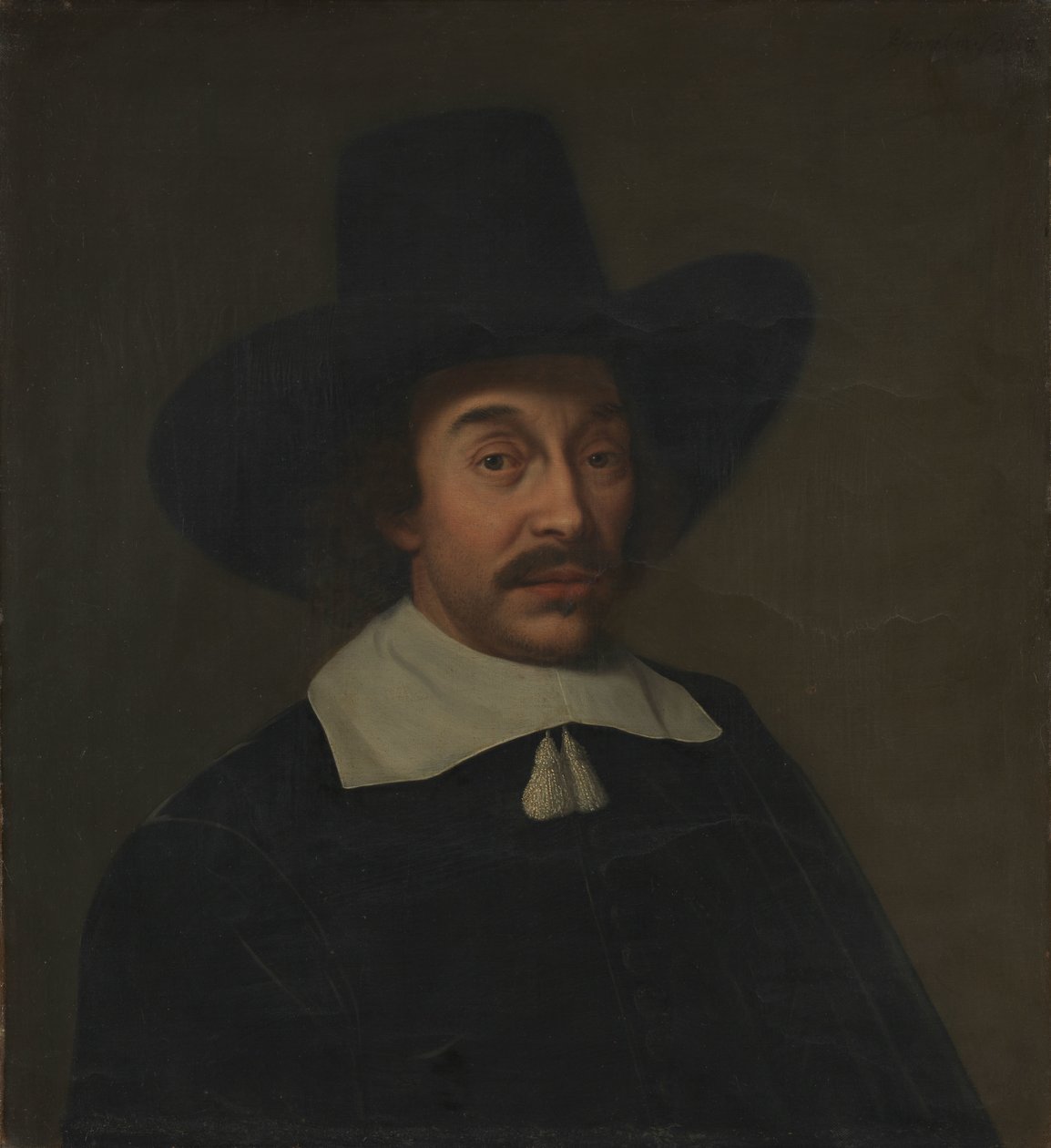Porträtt av en man, möjligen Jan de Hooghe (1608-1682) av Paulus Hennekyn