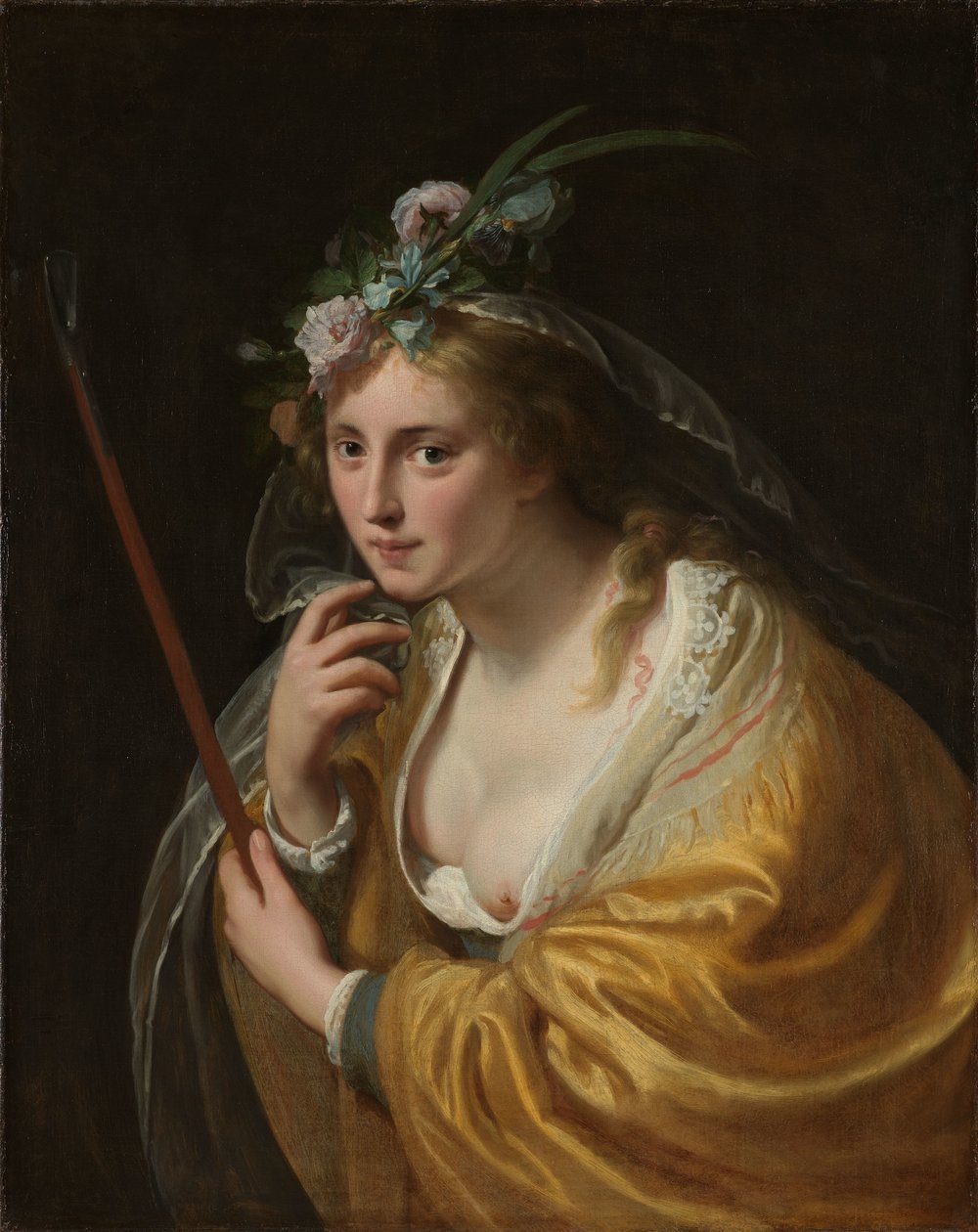 En herdinna EN herdinna, känd som "Den vackra herdinnan" av Paulus Moreelse