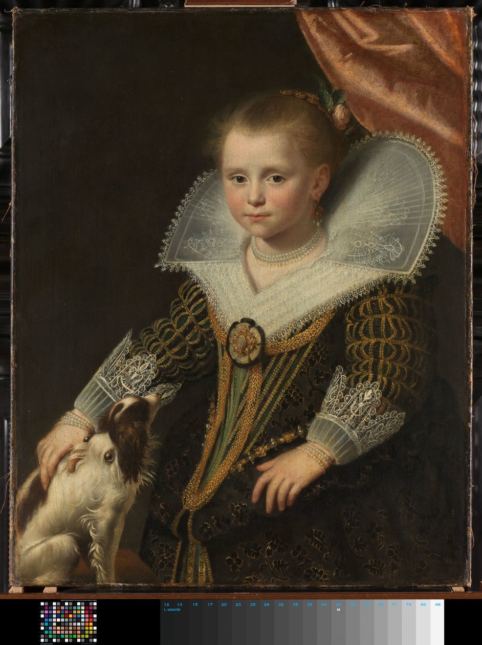 Porträtt av en flicka, känd som "Den lilla prinsessan" av Paulus Moreelse