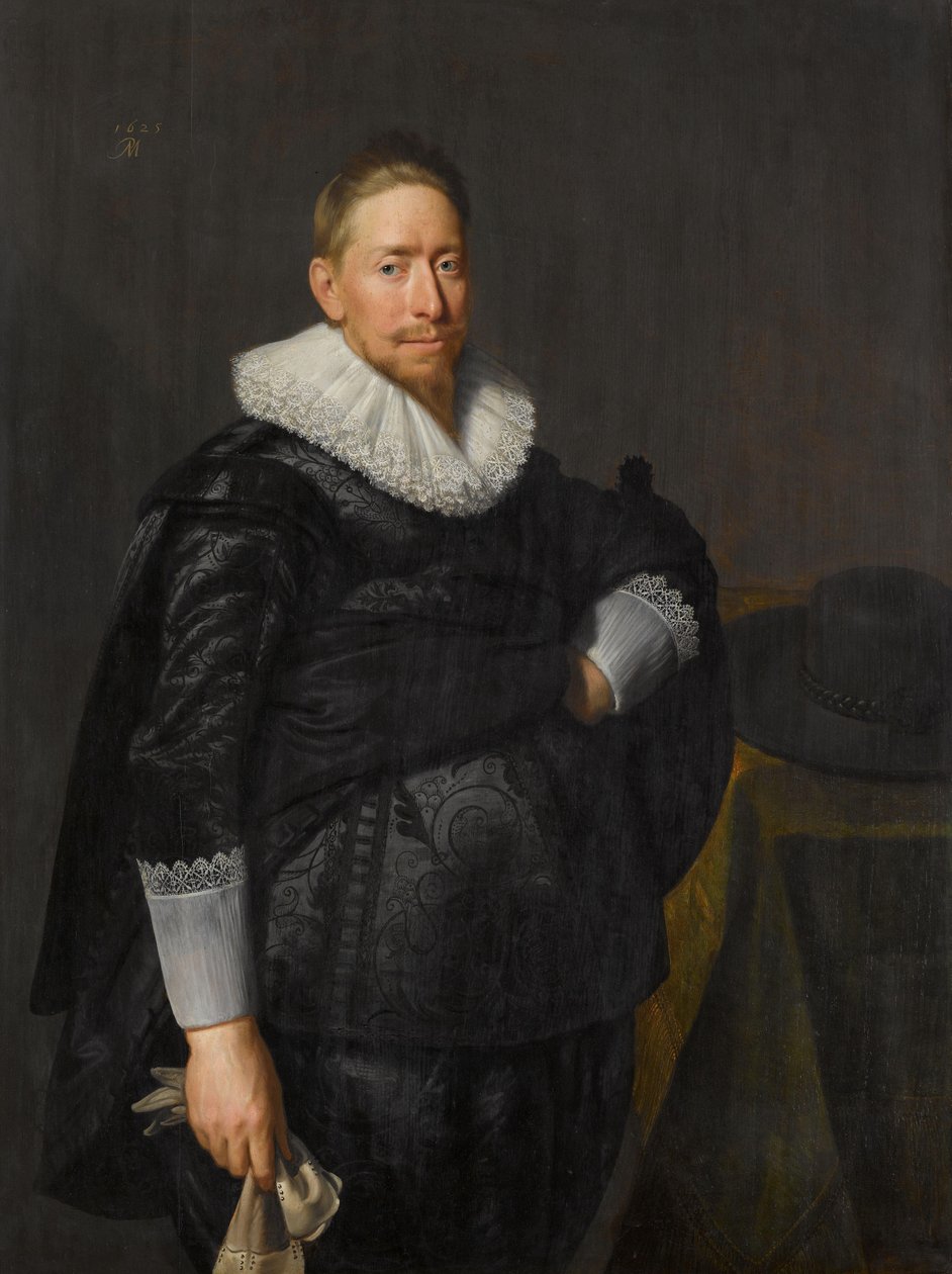 Porträtt av en man, förmodligen från familjen Pauw Porträtt av en man, möjligen Reijnier Pauw (1591-1676) av Paulus Moreelse