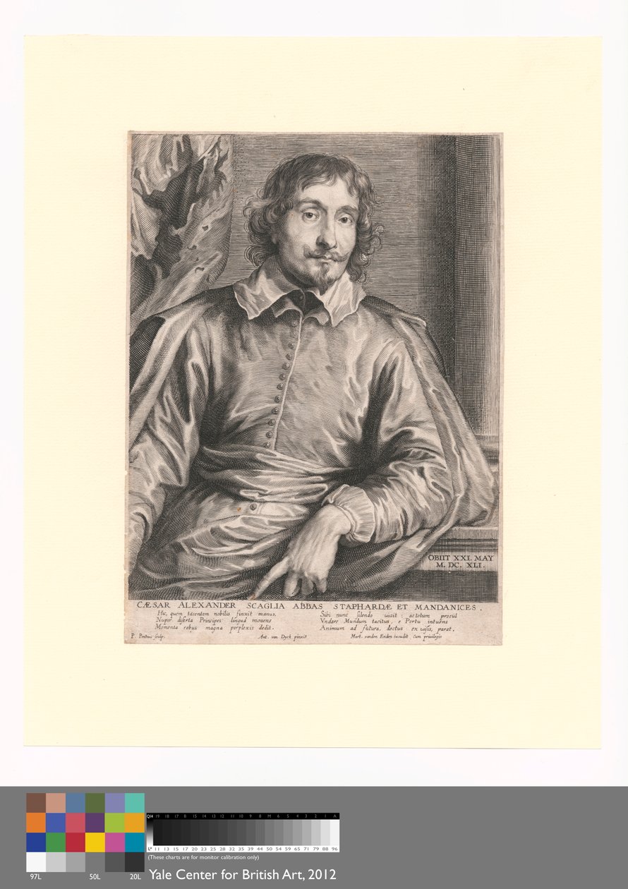 Cæsar Alexander Scaglia Abbot av Staphardæ och Mandanices av Paulus Pontius